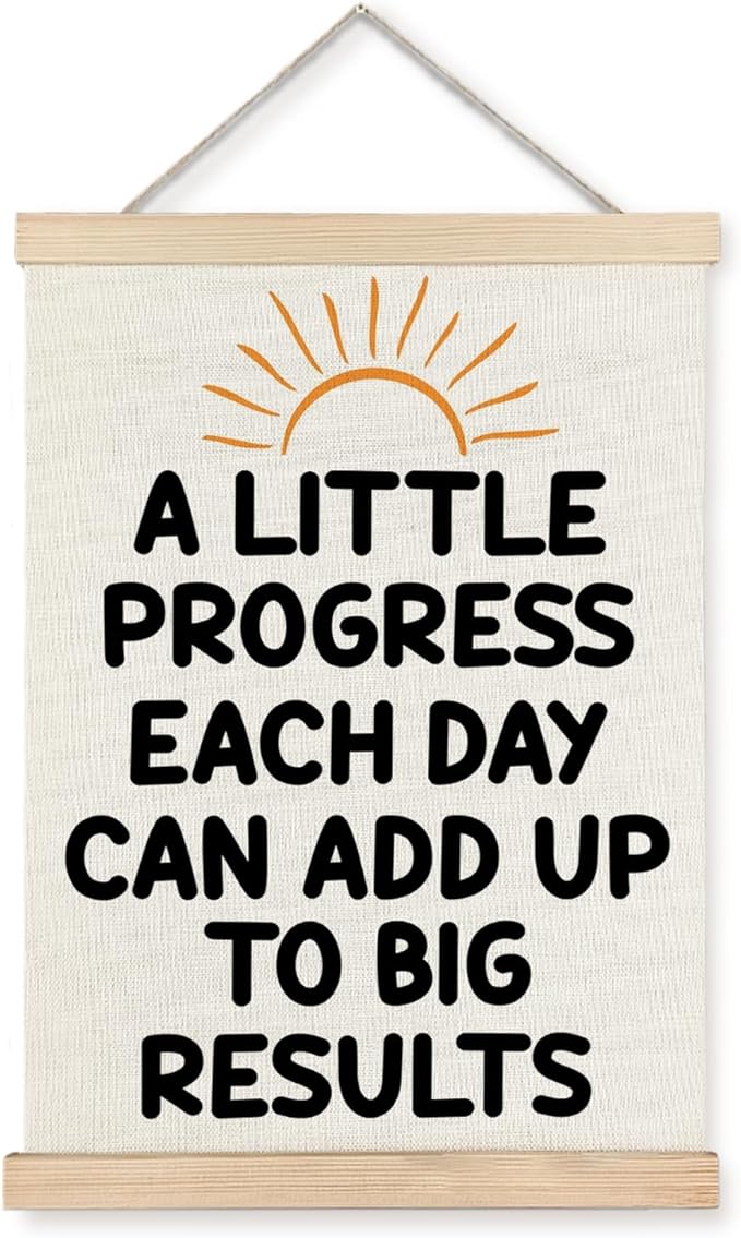 Supwhd Sunset Positive Affirmations Wall Decor, Inspirational Add Up to Big by Homedecoration