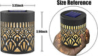 2 Pack Solar Fence Lights Metal Solar Powered Outdoor Wall Deck Step Lights - Image 7