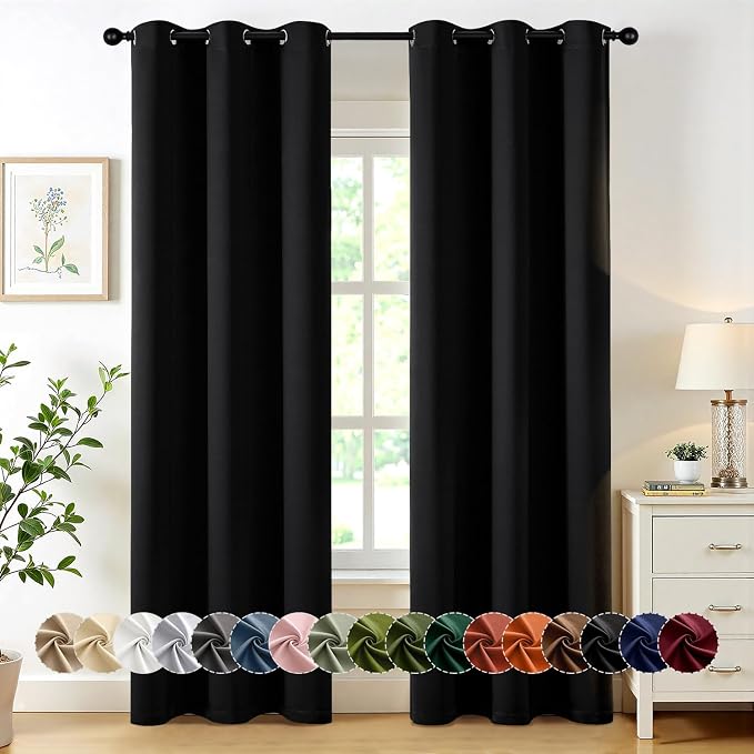 MIULEE Blackout Curtains for Bedroom Living Room 2 Panels, Thermal Insulated by MIULEE