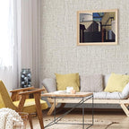 Grasscloth Peel and Stick Wallpaper Beige and Gray Contact Paper 15.7inch x - Image 6