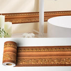 AbaBoorty Wood Wallpaper Border 196"X4.1" 3D Peel and Stick Wall Border - Image 3