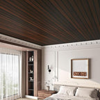 FunStick 24"x200" Slats Wood Wallpaper Peel and Stick Wall Paper Brown Walnut - Image 6