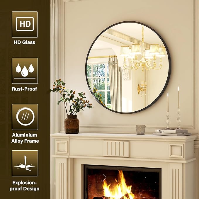 XRAMFY 24 Inch Round Mirror - Image 4