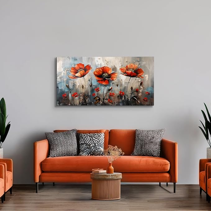 SERIMINO Large Wall Art for Living Room, Nature Floral Botanical Canvas Prints - Image 4