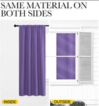 NICETOWN Blackout Curtains for Bedroom, Lilac Purple, 1 Pair, 42 by 45-inch - Image 5