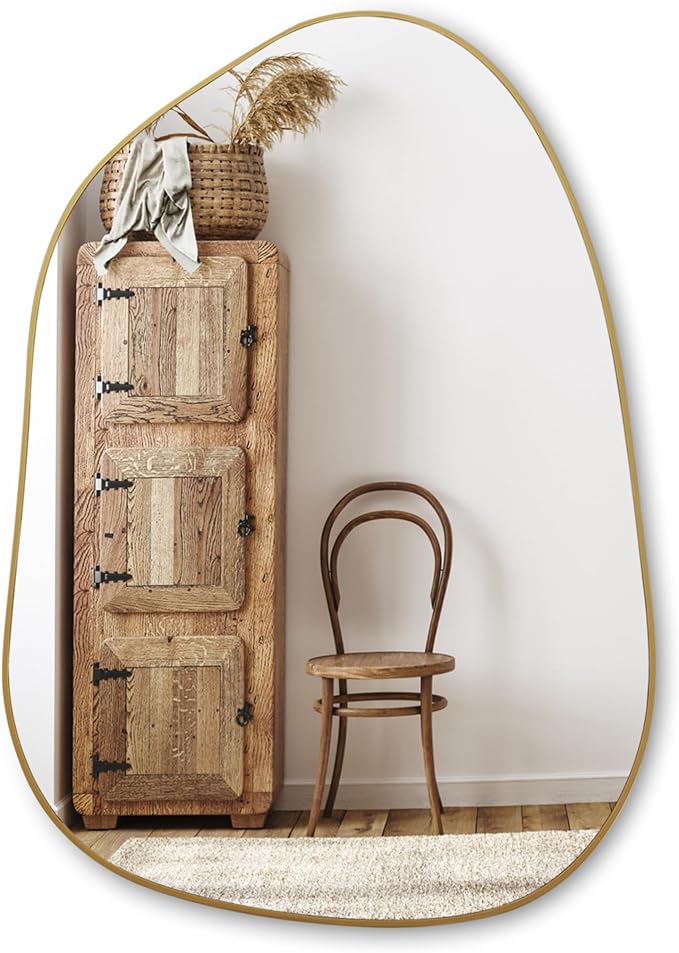 PERFNIQUE Irregular Wall Mirror Asymmetrical Mirror, Decorative Modern Wall - Image 9