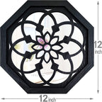 ZOLAPI 2-Piece Octagon Wall-Mounted Mirrors, Vintage Farmhouse Mirror - Image 7