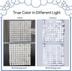 COKAOBE Matte White Sequin Wall Backdrop, Photo Backdrops - Image 4