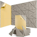 12 Pack Acoustic Panels with Self-Adhesive, Sound Panels High Density, by ROOME