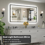 66x36 Inch LED Bathroom Mirror - Image 3