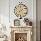 30 Inch Wall Clock for Living Room, Extra Large Farmhouse Wall Clock, Wrought - Image 4