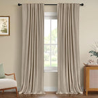 100% Blackout Shield Linen Blackout Curtains by 100BlackoutShield