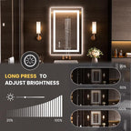 LOAAO 20"x34" LED Bathroom Mirror - Image 3