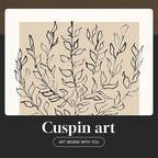 Framed Matisse Neutral Wall Art, Abstract Modern Minimalist Botanical Prints - Image 8