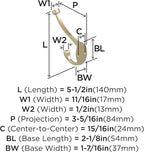 Amerock H55465BBZ | Adare Double Prong Decorative Wall Hook | Golden Champagne - Image 4