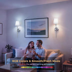 DORESshop Battery Operated Wall Sconce Set of 2, Wireless Wall Light Easy to - Image 4