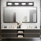 Ralbay Black Bathroom Vanity Lights 30inch Metal Acrylic LED Modern Bathroom - Image 2