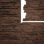 EverStone Acadia Ledge Faux Stone Panel, Weathered Brown Color - Image 11
