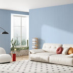 Light Blue Faux Grasscloth Wallpaper Peel and Stick Linen Textured 24"x394" - Image 5