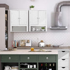 VINGLI Bathroom Wall Cabinet 21"x8.5"x25" Modern White Medicine Wall Mount - Image 6
