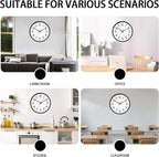HZDHCLH Wall Clock Black, Silent Wall Clocks Battery Operated 12 Inch Modern - Image 5