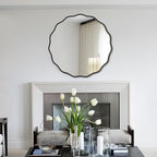 WallBeyond Round Wavy Mirror for Wall Decorative 28 inch, Modern Round Mirror - Image 3