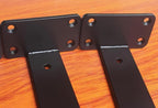 8 Pack - 12 inch Black Hidden L Shelf Bracket Iron Floating Shelf Brackets - Image 4