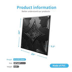 Art3d Drop Ceiling Tiles 24x24 in Black, 3D Wainscoting Panels Glue Up 2x2 - Image 6