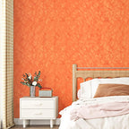 Wallercity Creative Orange Flocking Fabric Contact Paper - Image 6