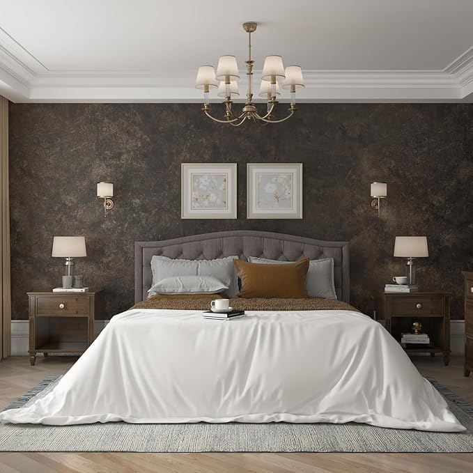 3yecao 48"×354" Big Roll Large Size Dark Brown Tan Grey Concrete Wallpaper Peel - Image 7