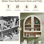IFGET Bathroom Arched Wall Cabinet, 23.6'' Wide Medicine Cabinet - Image 6