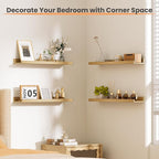 upsimples Floating Shelves for Wall, 23.6 Inch Shelves for Decor Storage Set of - Image 2