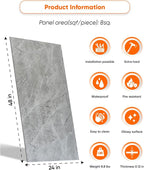 IZODEKOR 4 Pcs 24"x48" PVC Marble Wall Panels - Image 2