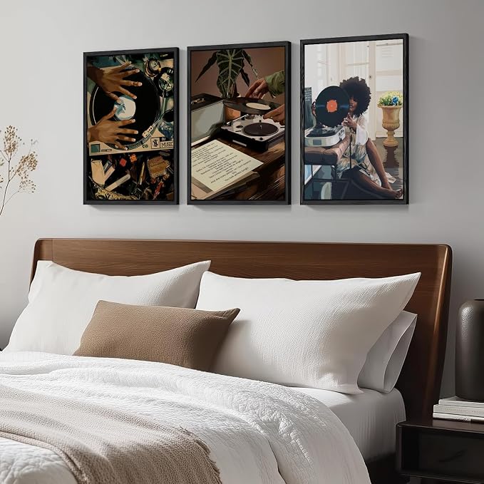 Black Girl Wall Art Decor Modern Black Woman Painting Prints - Image 4