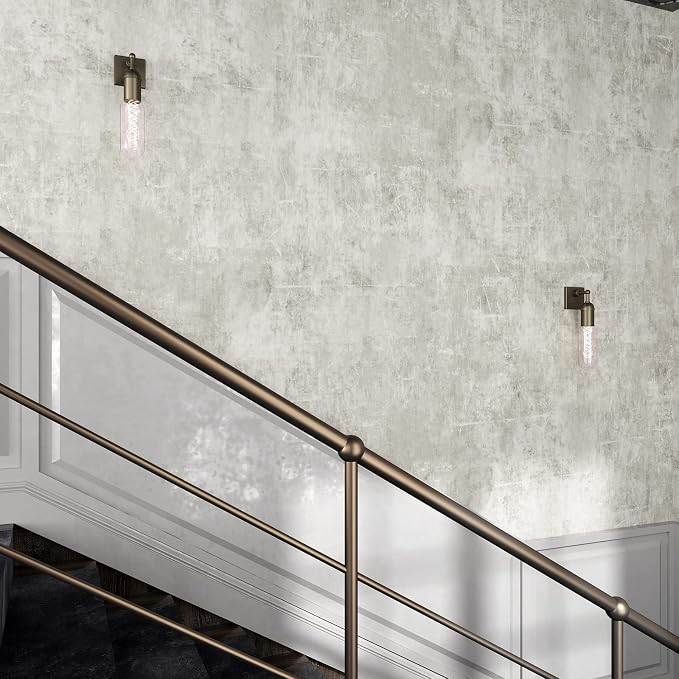 VEELIKE 15.7''x118'' Concrete Wallpaper Peel and Stick Textured Limewash - Image 7