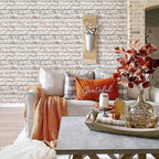 3D Whitewash Brick Wall Panel Peel and Stick - Image 8
