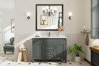 Briivue 40x38 Inch Black Bathroom Mirror - Image 9