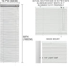 YIIBAII Mini Blinds Suitable for 20" W x 64" H Windows 1" Aluminum Horizontal - Image 6