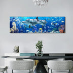 Ocean Dolphin Wall Art for Bathroom Nautical Theme Picture Photo Coastal Room - Image 4