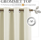 RYB HOME Privacy Room Divider Curtains Wide Blackout Drapes Noise & Odor - Image 2