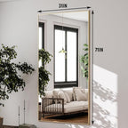 GLSLAND 71"x31" Full Length Mirror Extra Large Hanging or Leaning Rectangle - Image 6