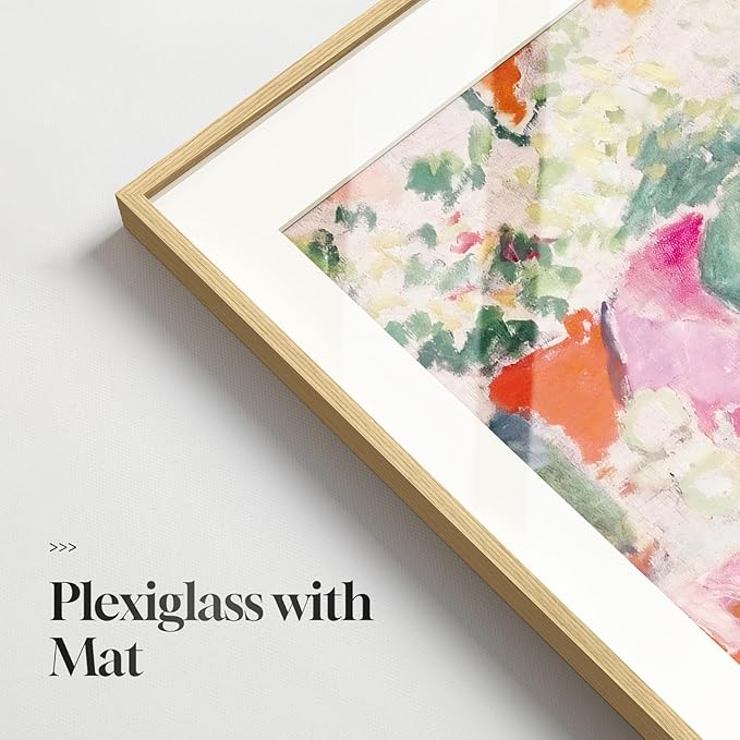Framed Matisse Wall Art Set of 4, Colorful Abstract Landscape Wall Painting - Image 7