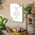 HIWX Christian Wall Decor, Sage Green Botanical Bible Verses Framed Canvas - Image 6