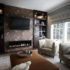 EverStone Herringbone Faux Brick Panel, 46 1/2"W x 25 1/4"H x 1"D, Smokey Rose - Image 11