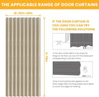 AJAZZ 100% Blackout Magnetic Door Curtain Accordion Doors Interior Folding - Image 2