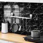 Chejiaye 10pcs Marble Peel and Stick Backsplash Waterproof Washroom Wall Panels - Image 2