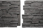 EverStone Cascade Faux Stone Panel, 48 5/8"W x 24 3/4"H x 1 1/4"D, Graphite - Image 10