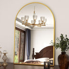 XRAMFY 24"x36" Gold Arched Bathroom Mirror - Image 7