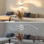 CANEOE Modern Wall Sconce, 39inch Wave Design Indoor Wall Lamp - Image 4