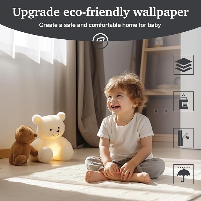 Dimoon 17.7''x118'' Peel and Stick Wallpaper Dark Grey Contact Paper - Image 5